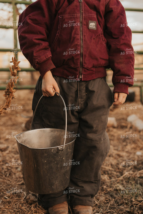 Ranch Kid with Bucket 61216