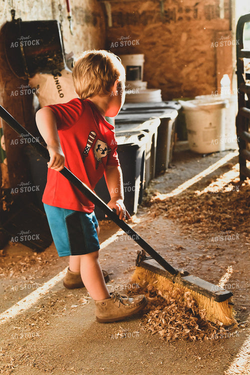 Farm Kid Doing Chores 86028