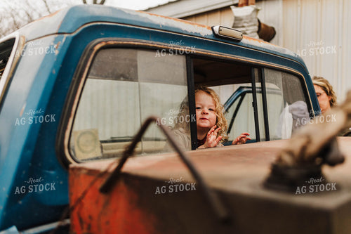 Farm Kid in Truck 115145