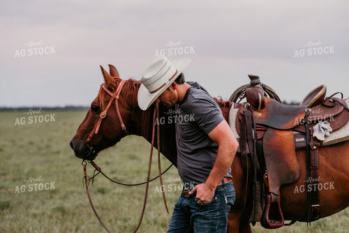 Rancher with Horse 64243