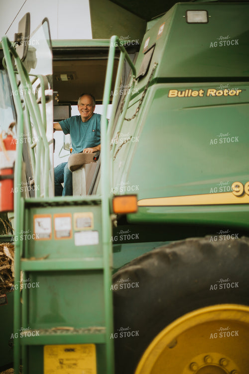 Farmer in Combine 6616