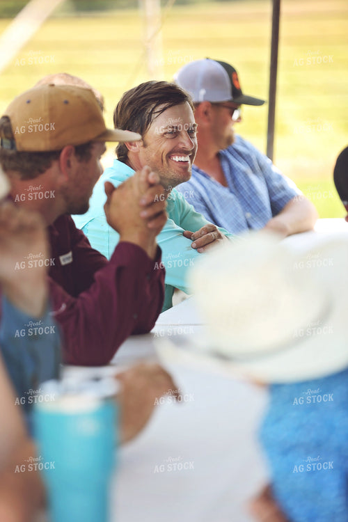 Ranchers Gathering for Meal 127049