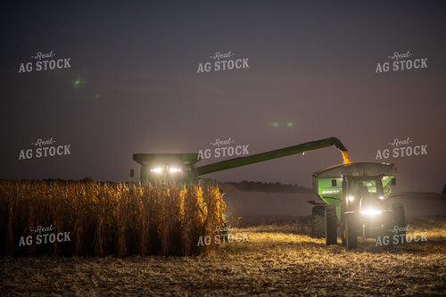 Corn Harvest at Night 76348