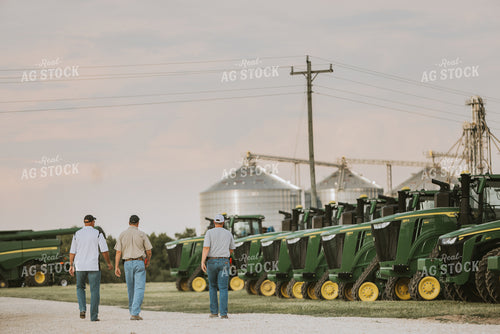 Farmers Walking in Farmyard 7759
