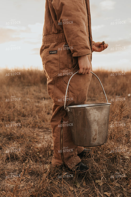 Ranch Kid with Bucket 61219