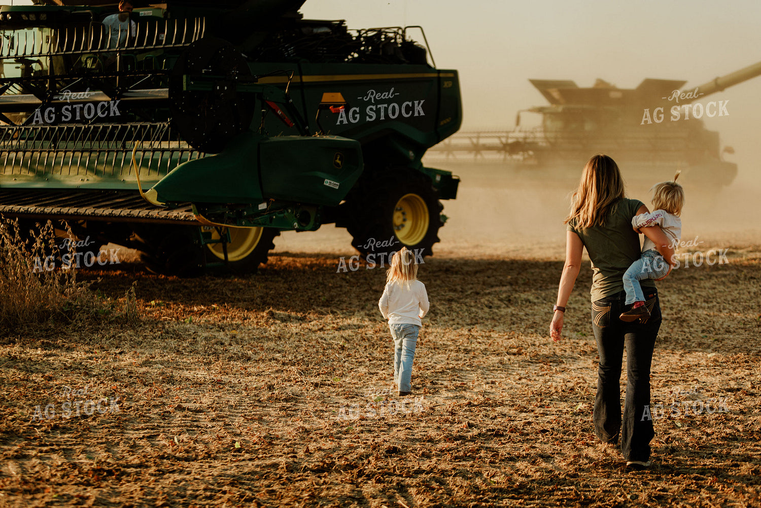 Farm Family Going for a Ride at Harvest 9234
