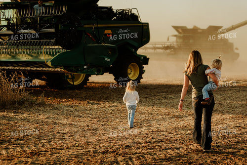Farm Family Going for a Ride at Harvest 9234