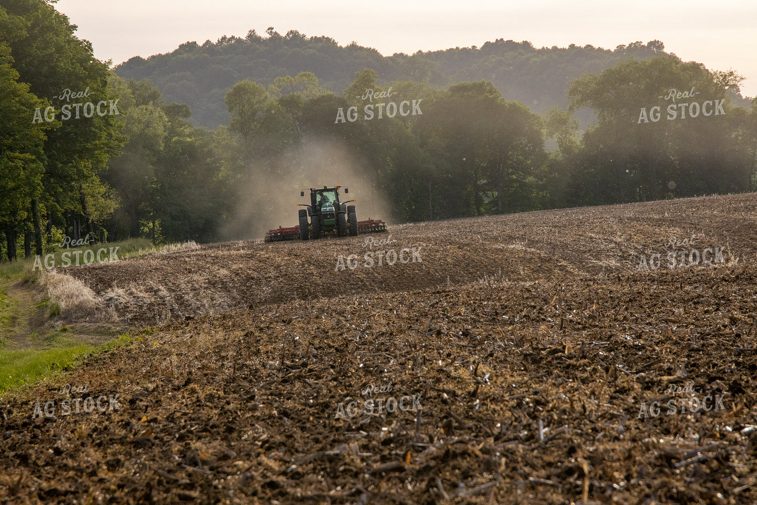 Vertical Tillage in Spring with Tractor 52097
