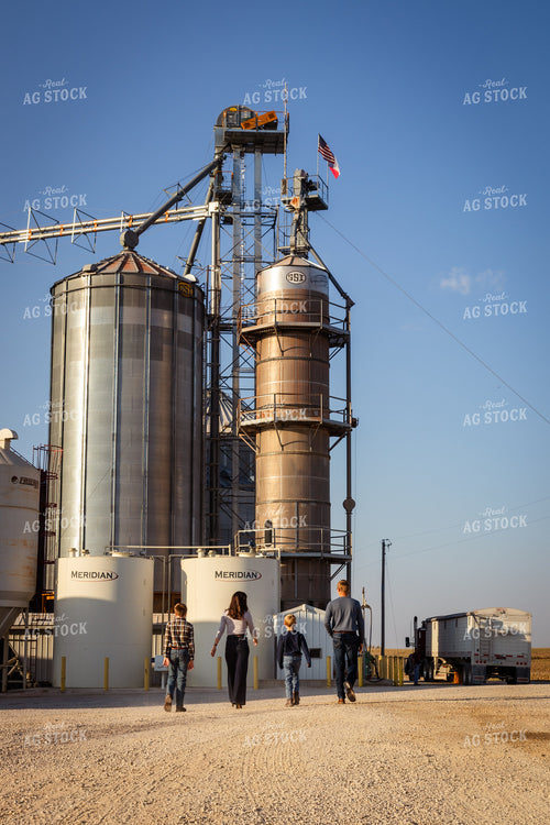 Farm Family Walking on Farm 268068