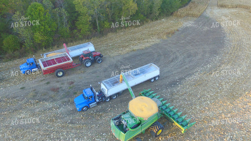 Unloading Corn into Semis 85040