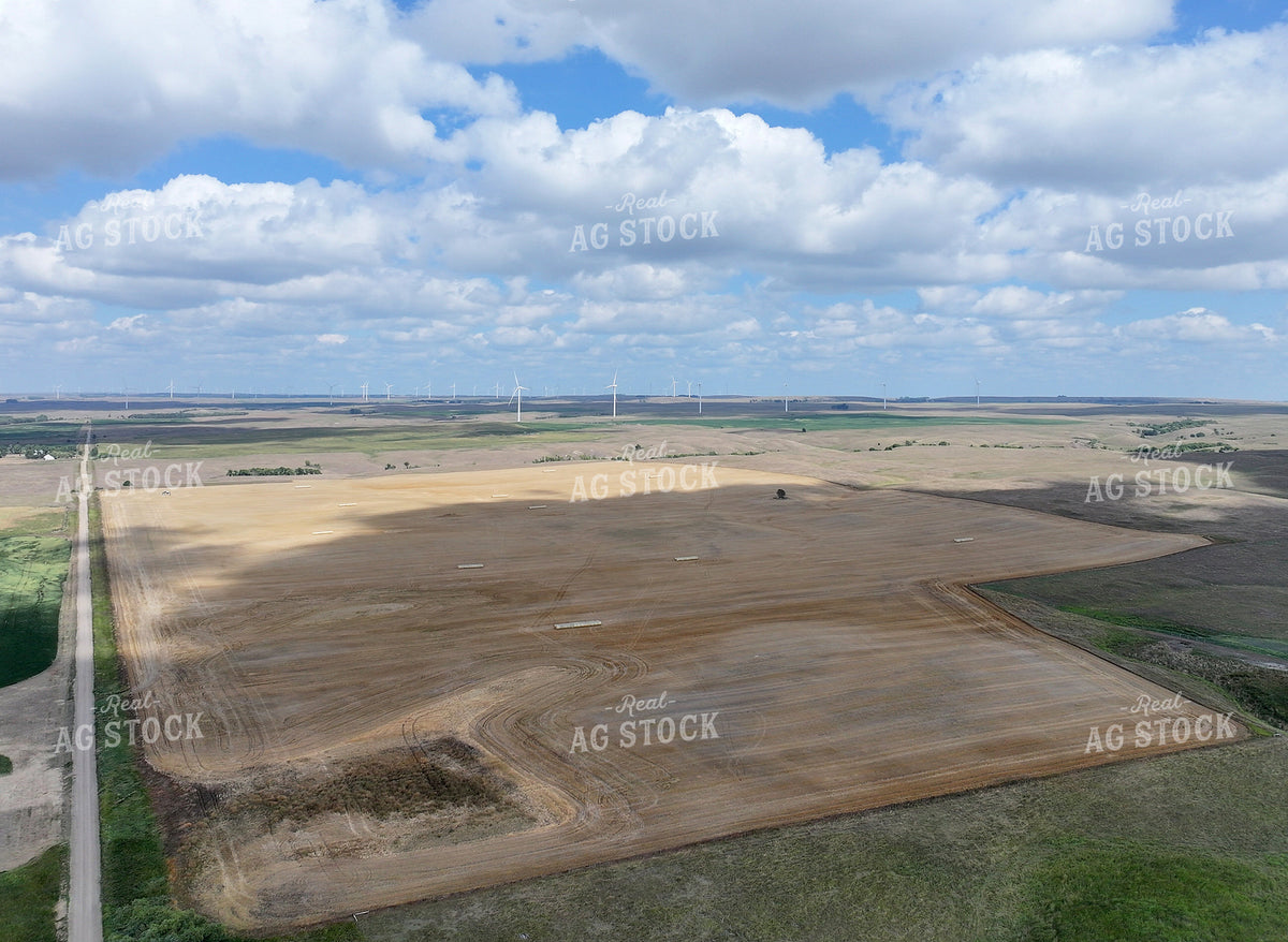 Aerial of Harvested Field 141738