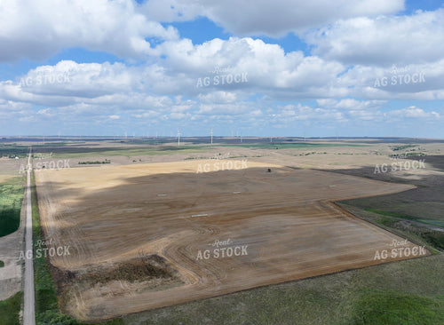 Aerial of Harvested Field 141738