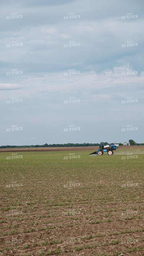 Self-Propelled Sprayer Applying Crop Protection to Early-Season Field 401026