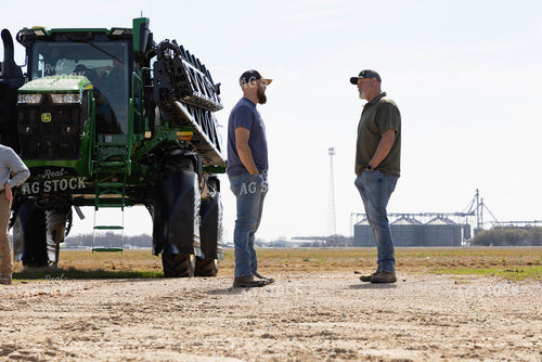 Farmers Talking by Sprayer 79617
