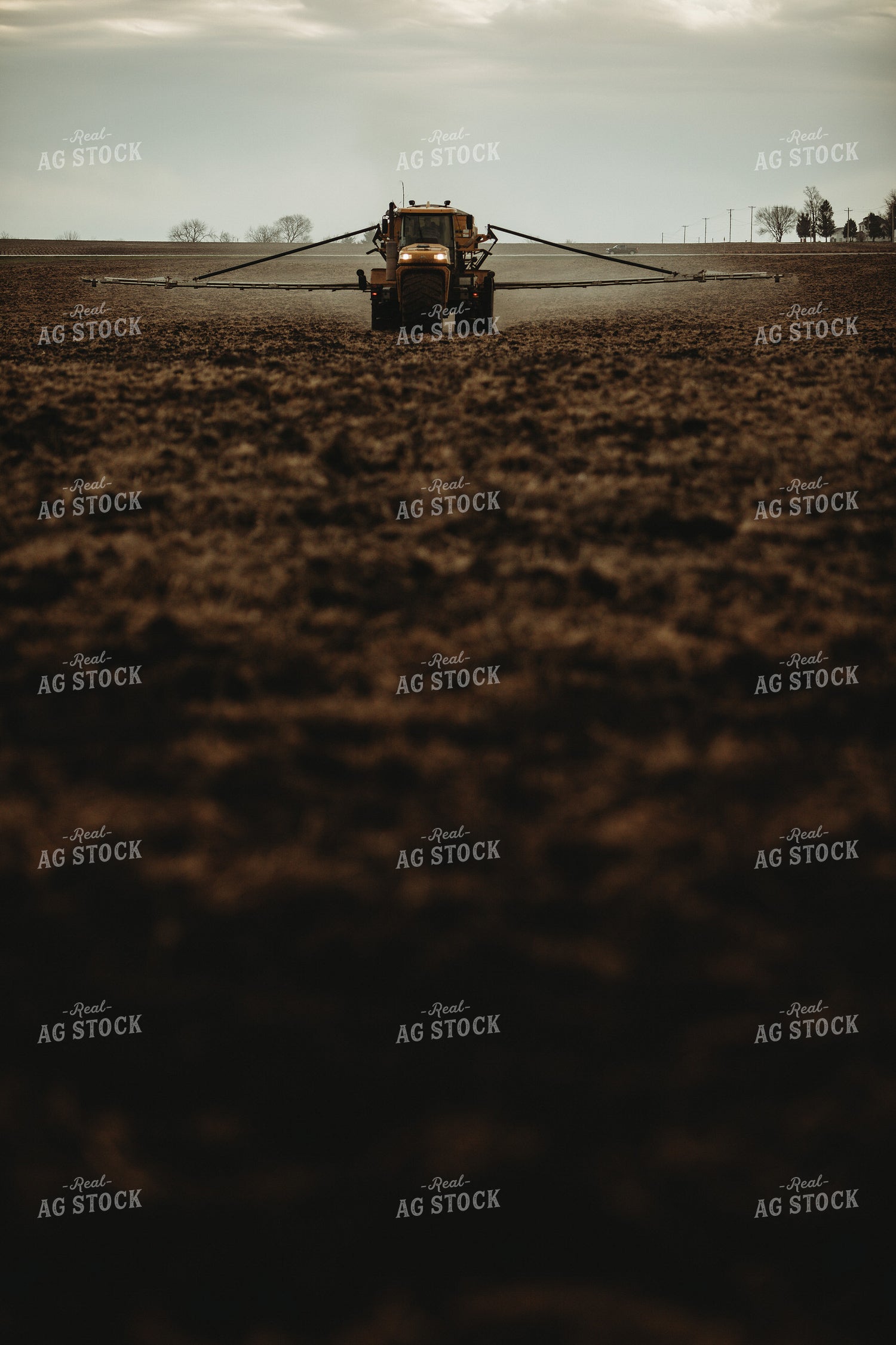 Fertilizer Spreader in Field 3675