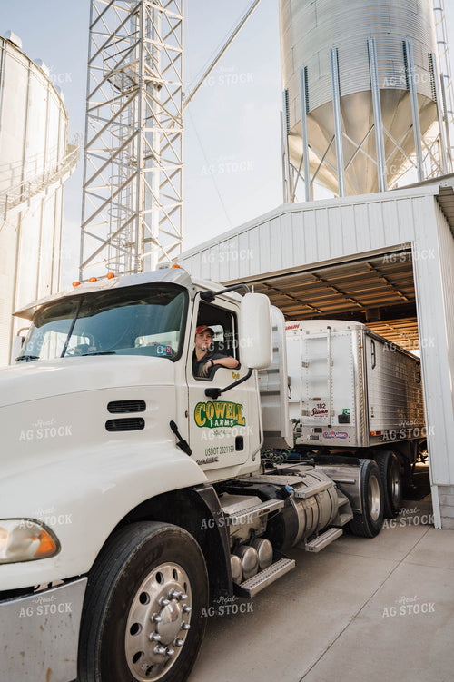 Female Farmer Driving Semi 115251