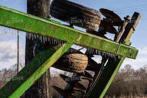 Ice on Tillage Bar 128073