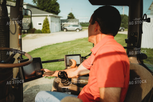Farmer with Tractor Cab Monitors 4460