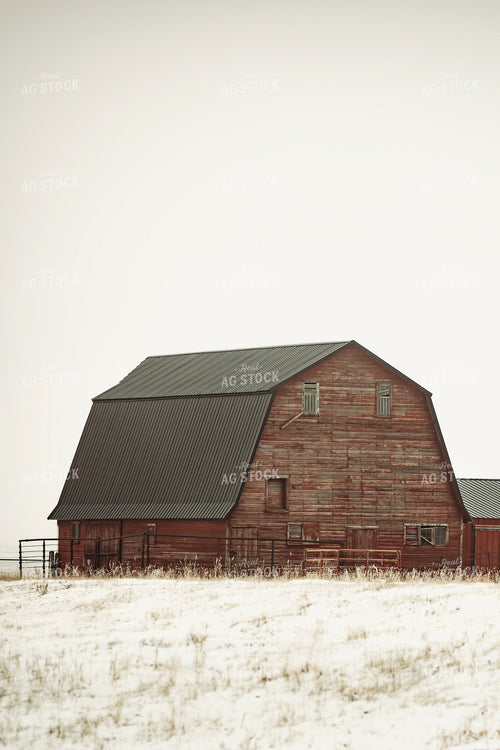 Snowy Red Barn 285072