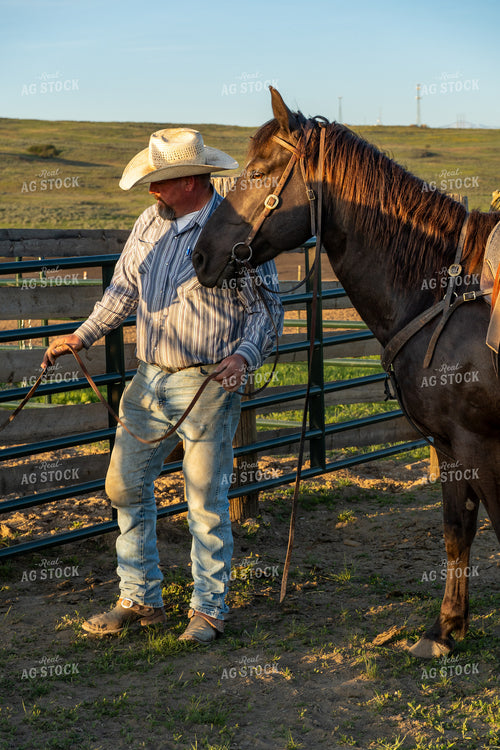Rancher with Horse 65231