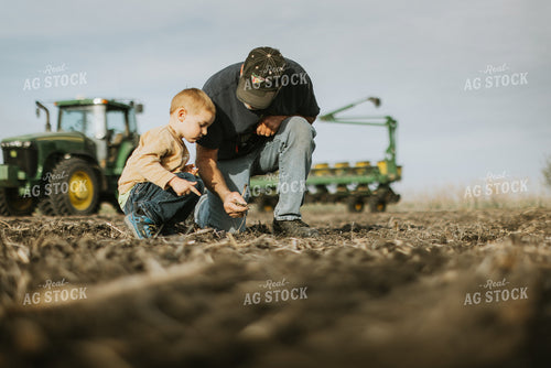 Checking Seed Depth with Farm Kid 8138