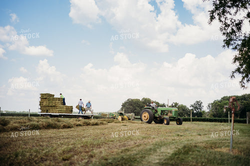 Baling Square Hay Bales 281026