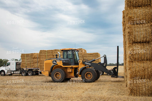 Stacking Wheat Straw Bales 152589