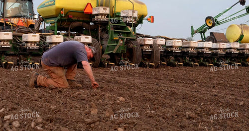 Farmer Checking Seed Depth 6032