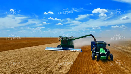 Aerial of Wheat Harvest 199074