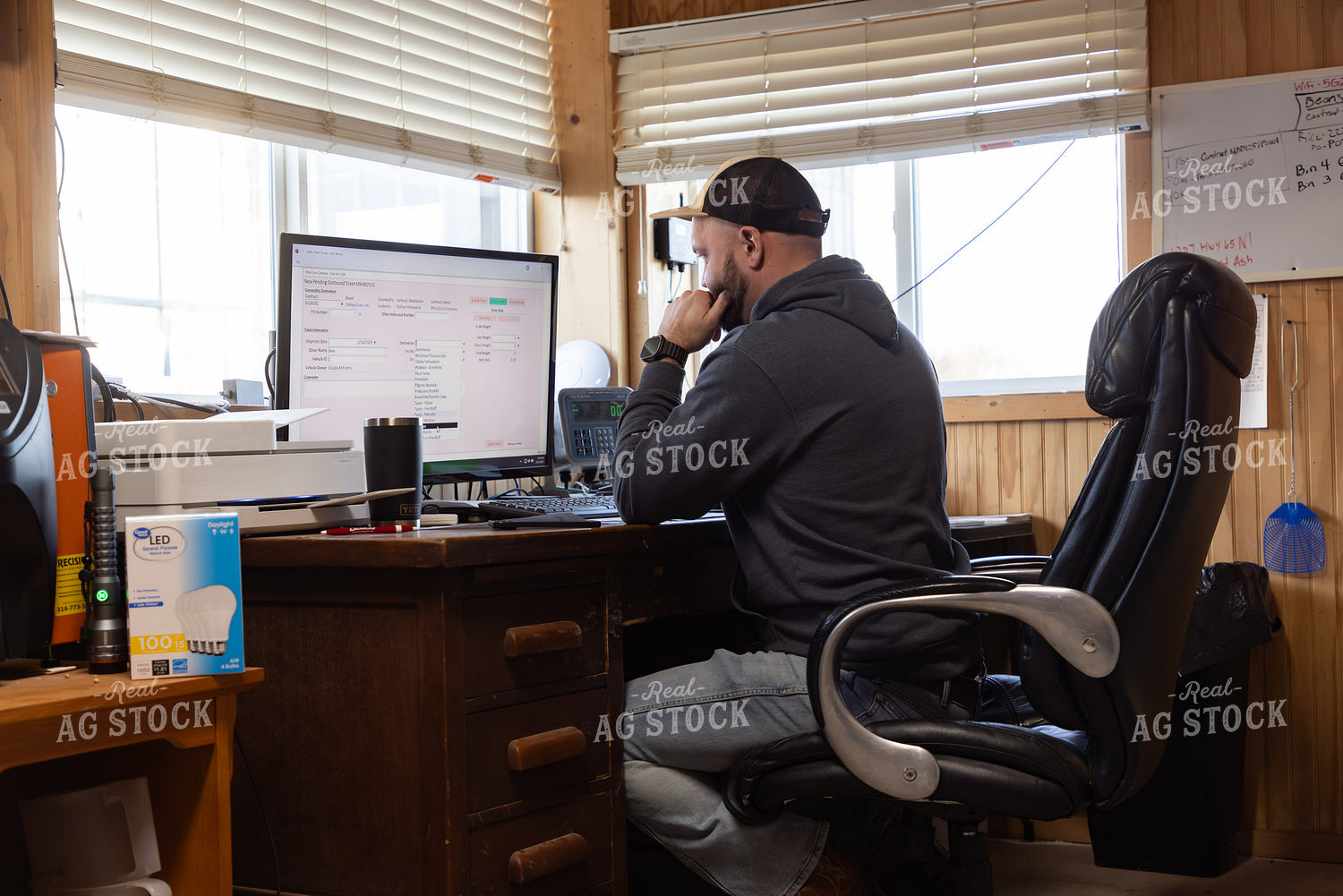 Farmer Using Computer 79762