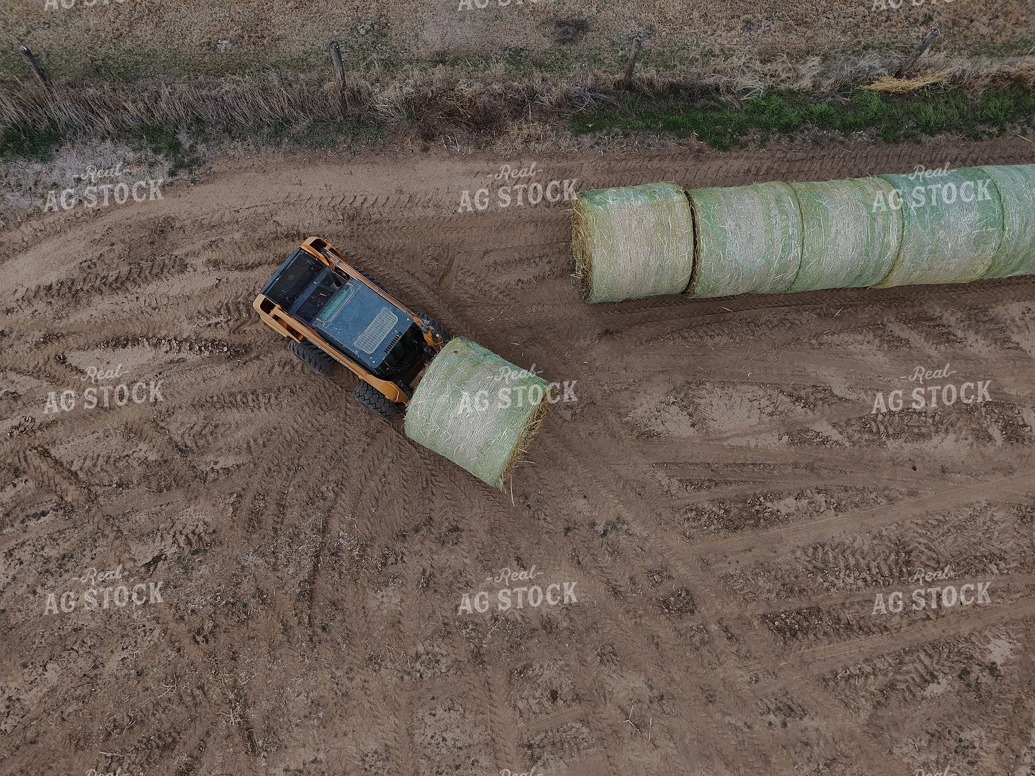 Moving Round Bales with Skid Steer 239417