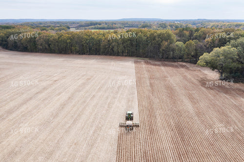 Aerial View Tractor Strip Tilling 79173