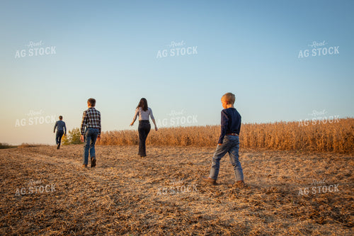 Farm Family at Soybean Harvest 268088