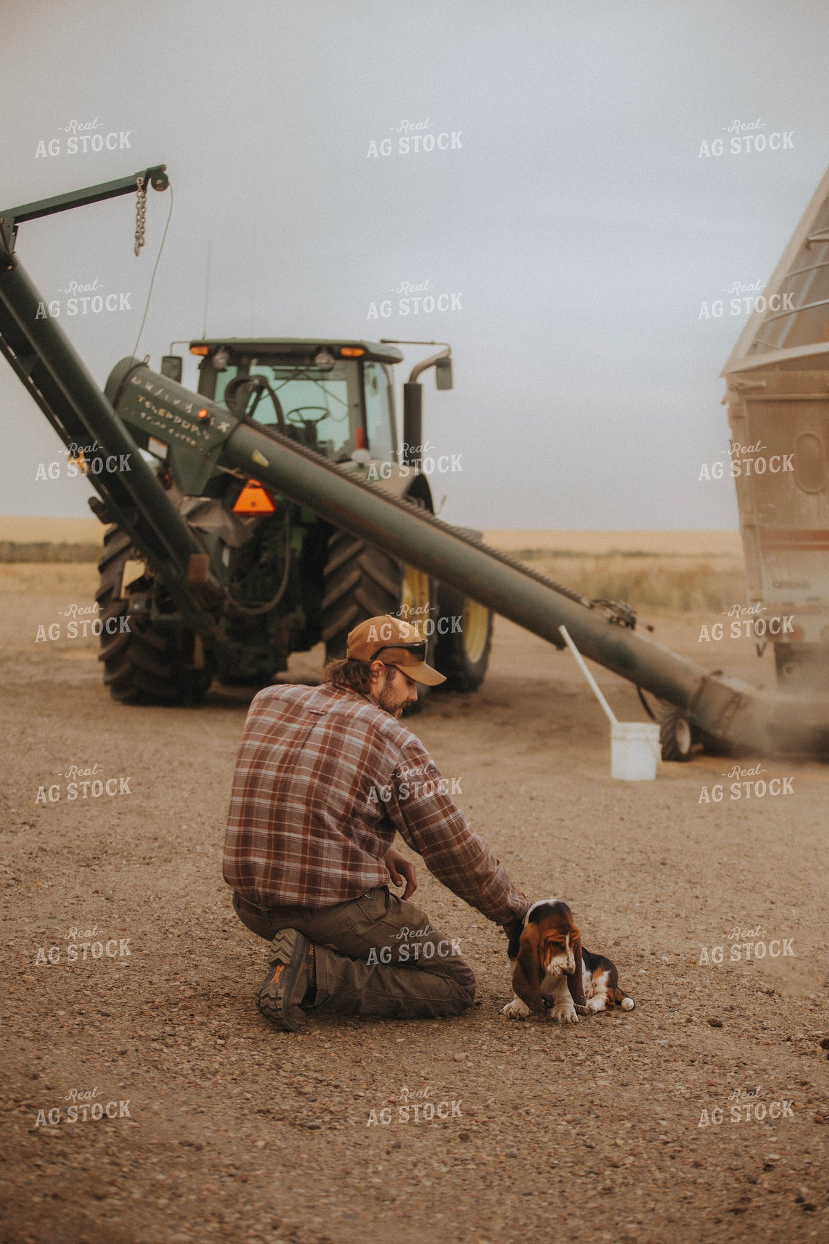 Farmer and Dog 187397