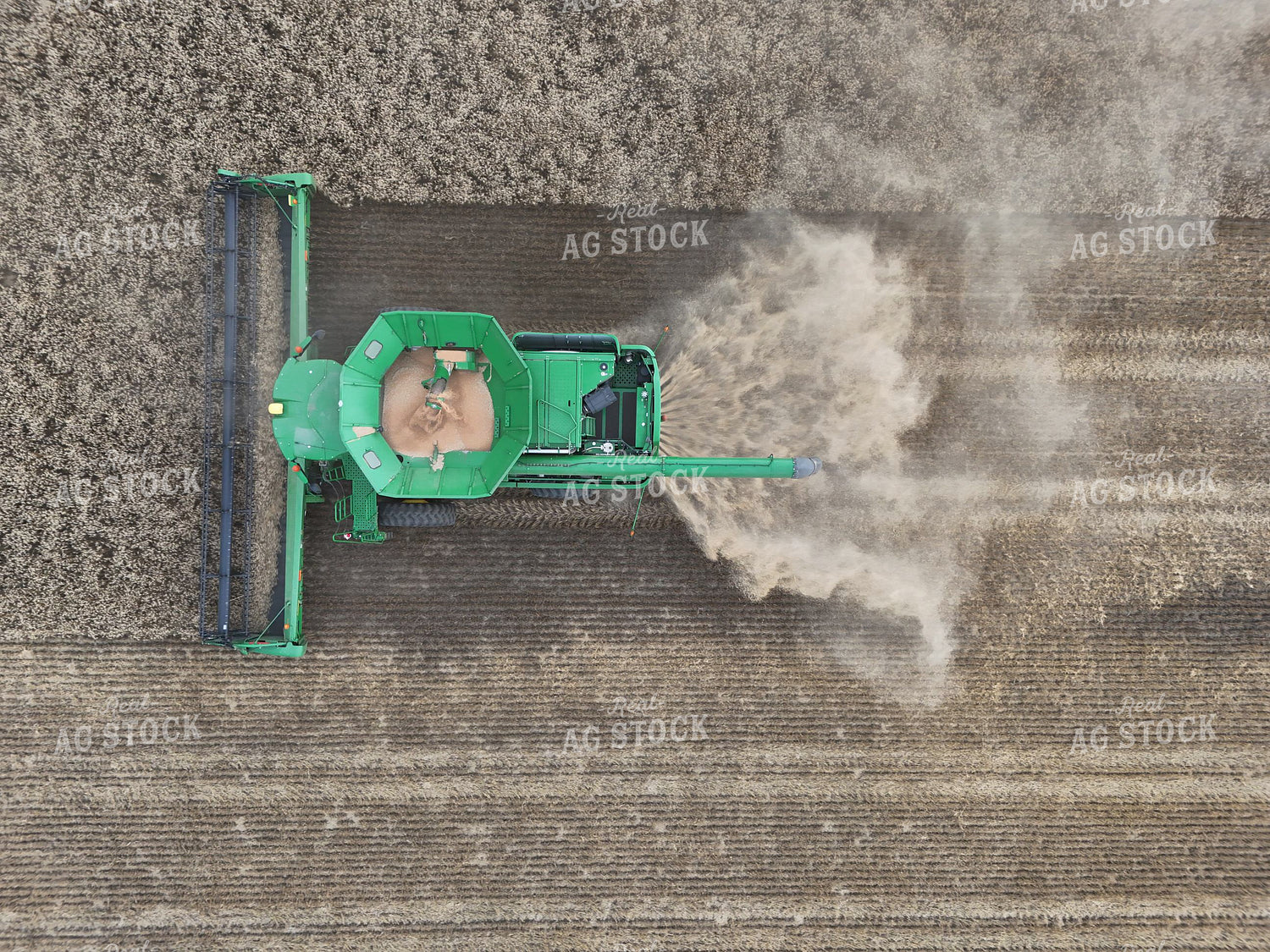 Aerial of Harvesting Wheat 239596