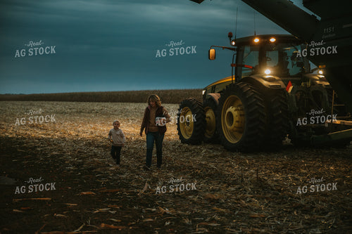 Farmer and Farm Kid in Field 6722