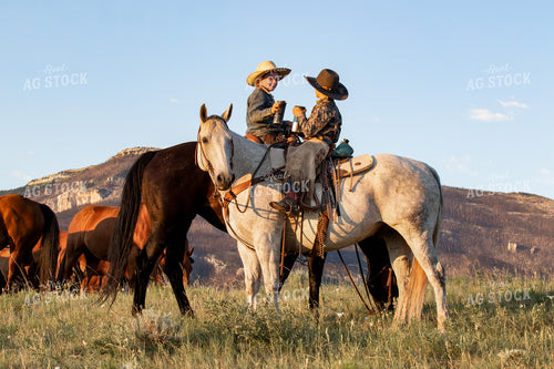 Ranch Kids on Horseback 188057