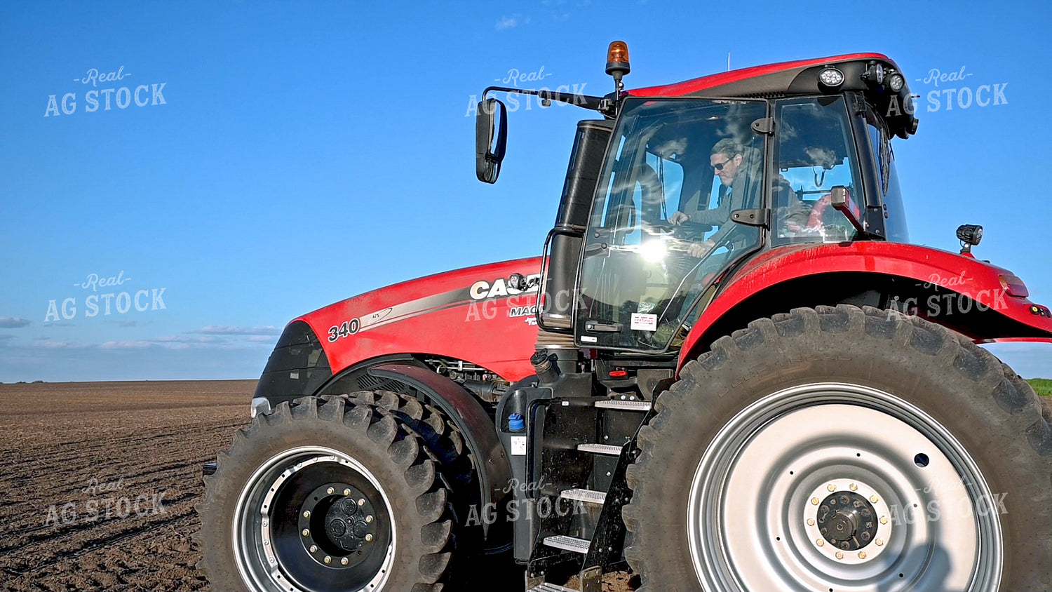 Farmer Climbing into Cab 25226