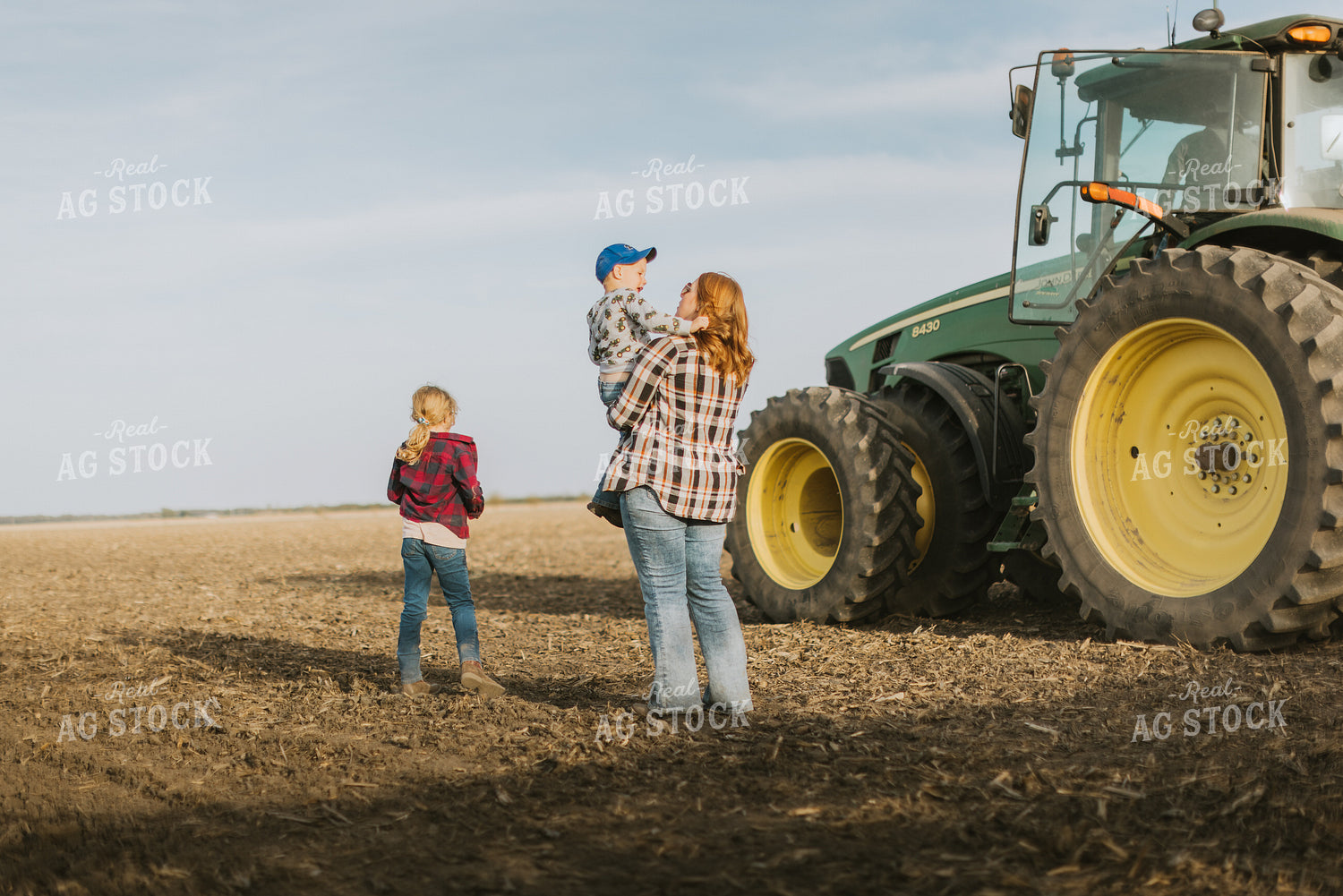 Farm Family in Field by Planter 8206