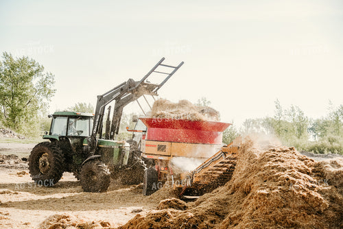 Loading Hay into Wagon 64278