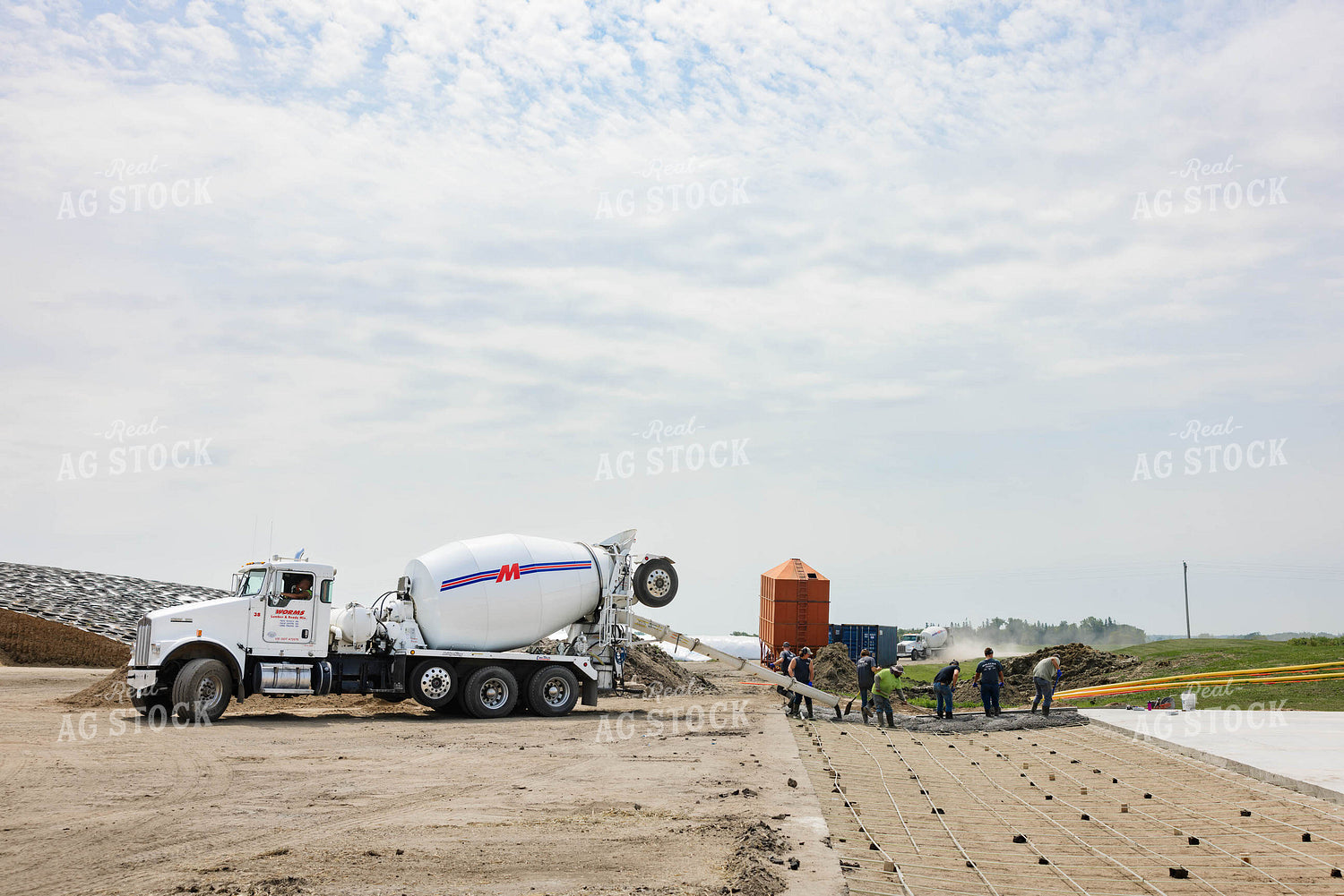 Pouring Cement at Dairy Farm 152661
