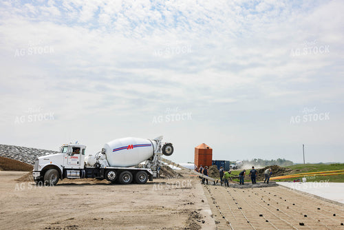 Pouring Cement at Dairy Farm 152661