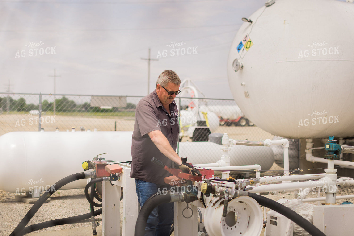 Retailer Filling Propane Truck 8046