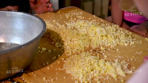 Cutting Sweet Corn off the Cob - 261