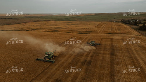 Aerial of Wheat Harvest 187277