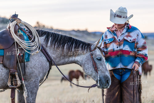 Cowgirl and Horse 290018