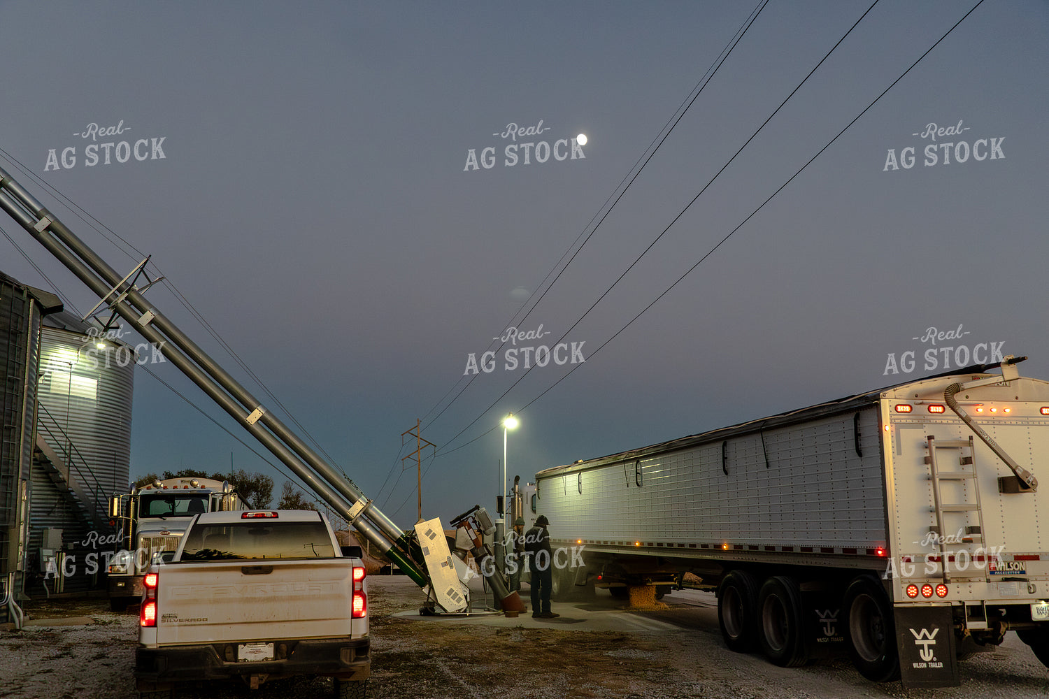 Unloading Grain at Bin Site 65509