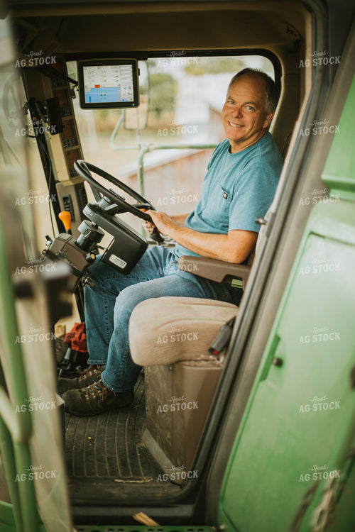 Farmer in Combine 6620
