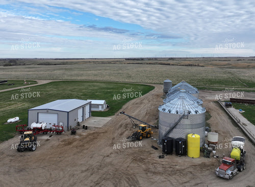 Aerial of Farmyard 141524