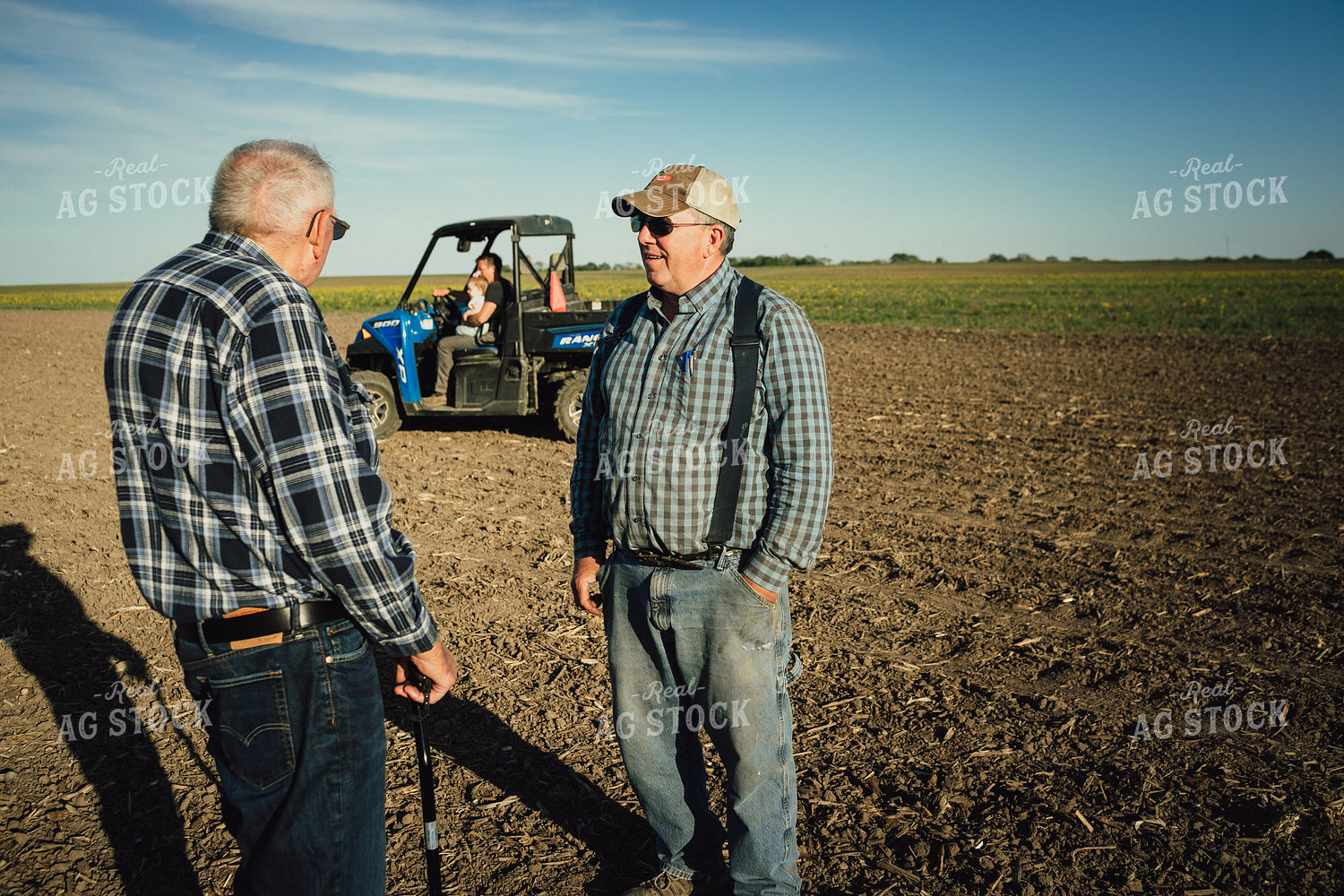 4 Generations of Farmers in Field at Planting 4230